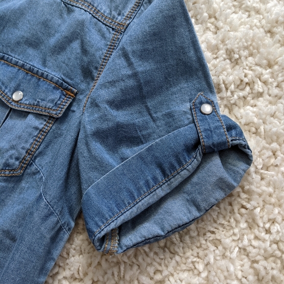 Springfield chambray short-sleeve button down - Picture 5 of 6